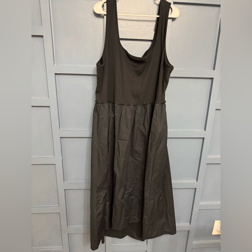 A New Day Black Sleeveless Scoop Neck Maxi Sundress